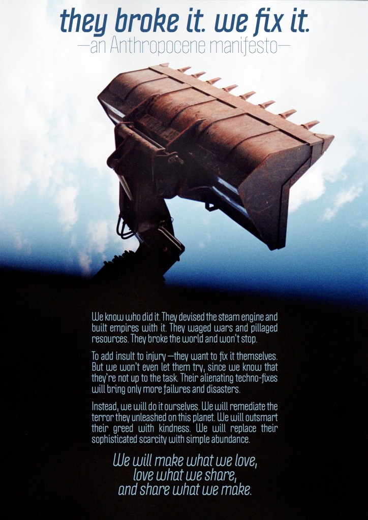 an Anthropocene manifesto